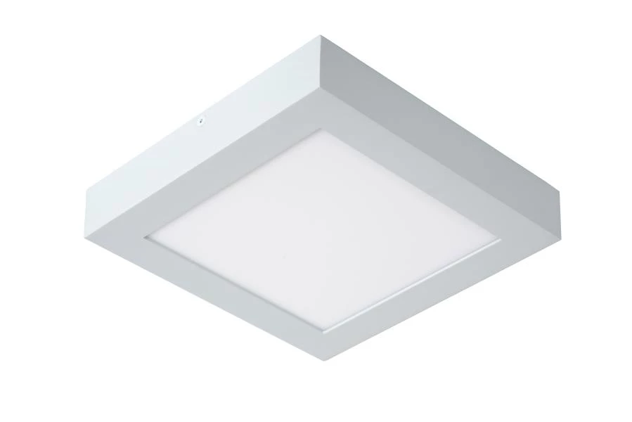 Lucide BRICE-LED - Flush ceiling light Bathroom - LED Dim. - 1x22W 3000K - IP44 - White - turned off